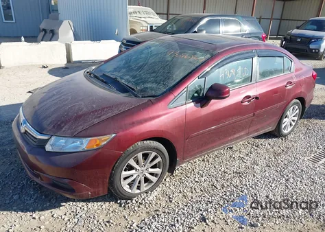 2012 Honda Civic Ex-L from USA, damaged, VIN 2HGFB2F97CH509171